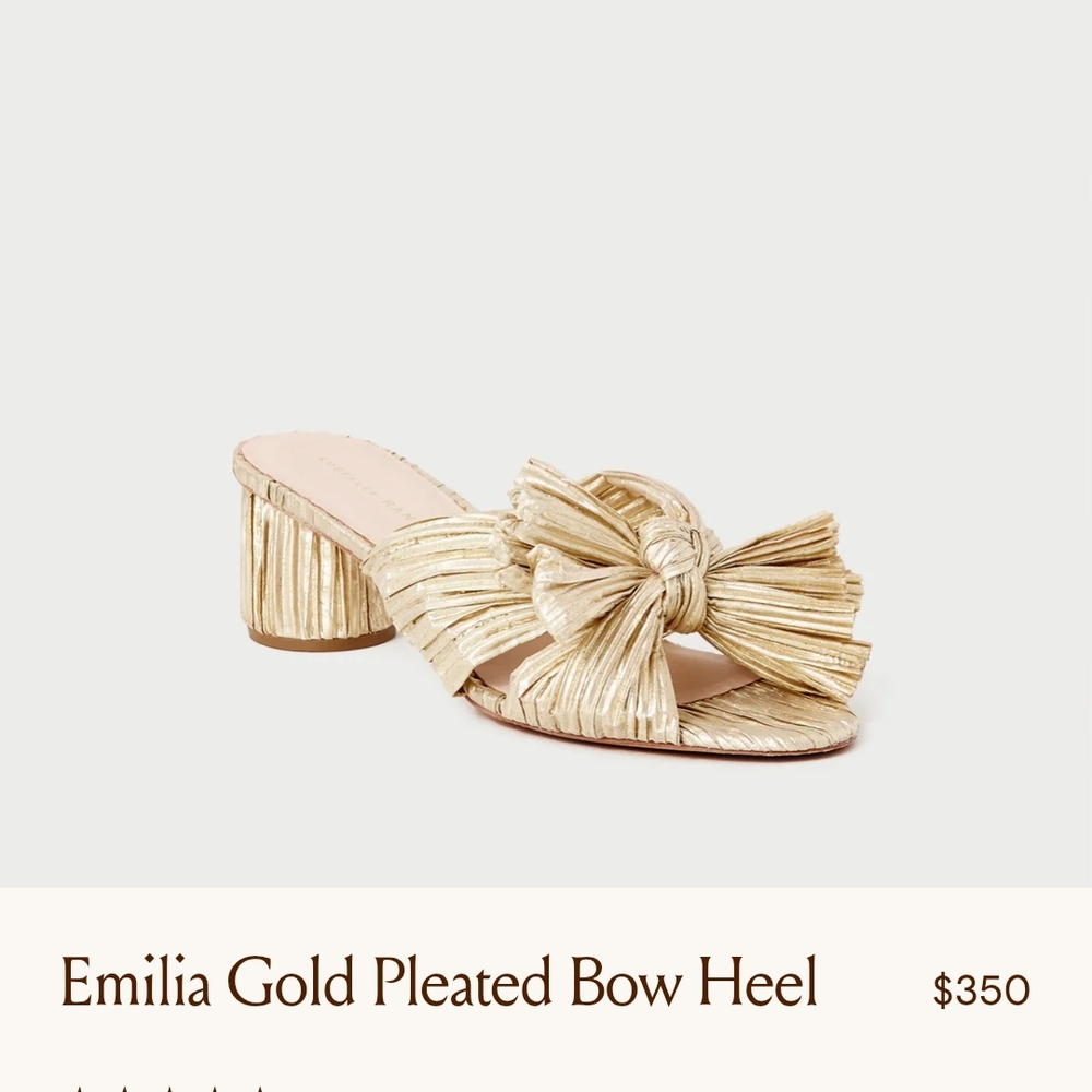 Loeffler Randall Gold Mid-Heel Sandals